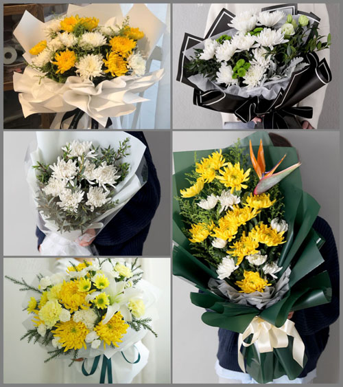 浙江省温州永嘉县岩坦镇白事花束代送